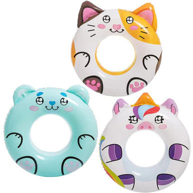 3-Piece Sloosh Inflatable Cute Animal Pool Tubes