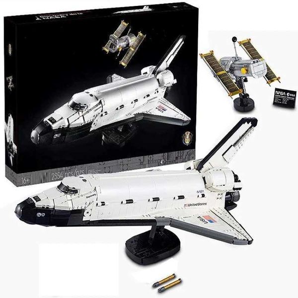 Blocks MINISO 2354PCS Space Shuttle Model Building Blocks Toys Space Mechanisms Aerospace Toys Childrens Birthday Gifts Compatible with 1028