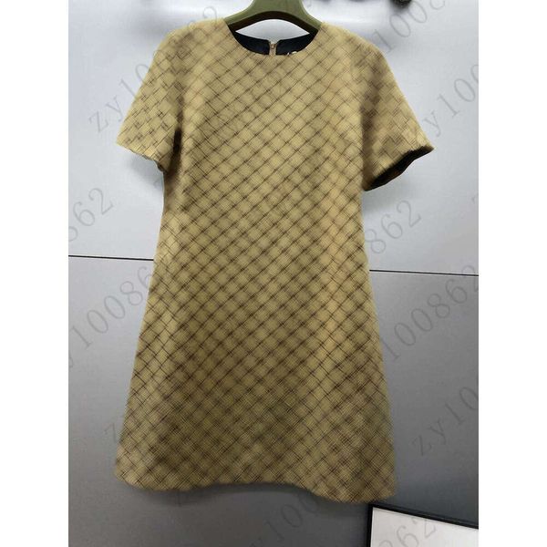 Brand women dress Designer skirt women dresses Fashion letter jacquard Logo dress casual skirts vacation round neck dress Jan 14 7b59