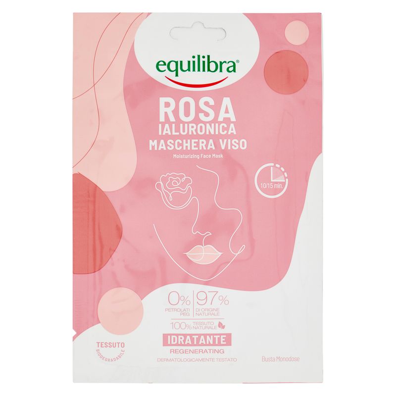 Equilibra Hyaluronic Rose Single Dose Face Mask