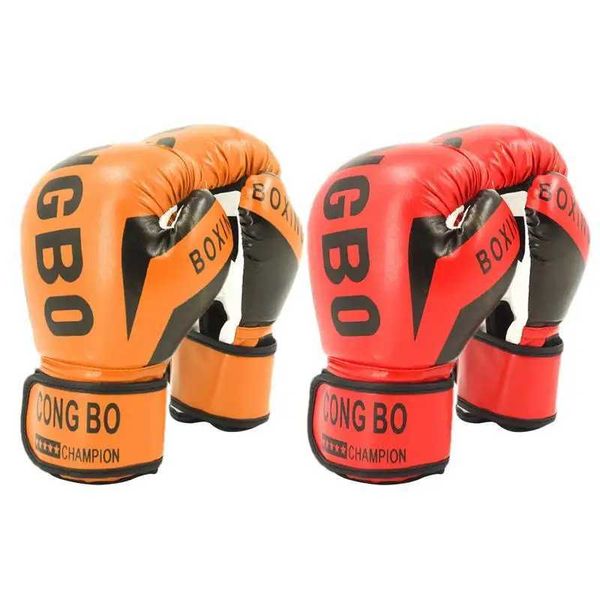 Kids Boxing Gloves Thumb rebate Children Punching Training Sparring Comfortab Adjustab Fighting Mitts Hand Protector BlackXJ241028
