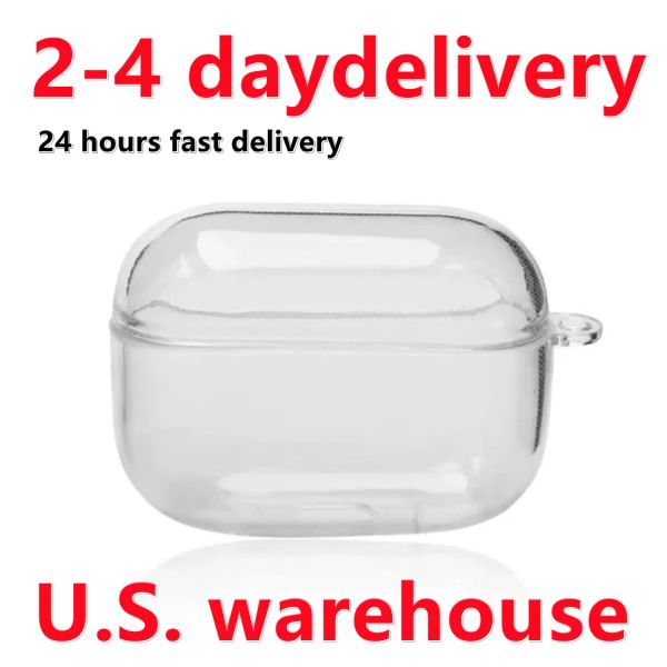 USA Stock For Air pods 4 pro 2 2nd generation 3 Headphone Shockproof Case Accessories Solid Silicone Cute Protective Earphone Cover Wireless