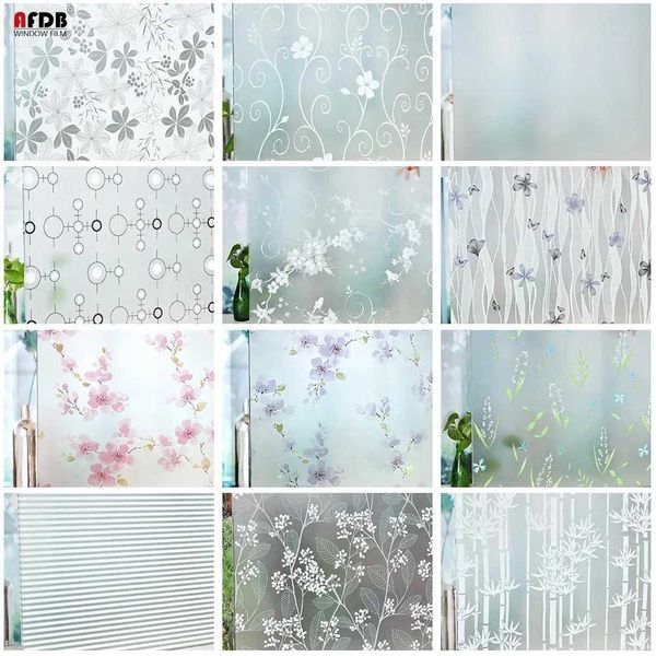 3D Self Adhesive Stained Glass Window Film Privacy Glass Vinyl Decorative Sunscreen Film Sun Protection Mirror Window Stickers Y240810