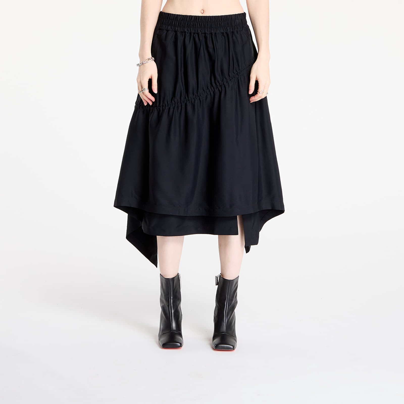Y-3 Rayon Twill Skirt Black XS