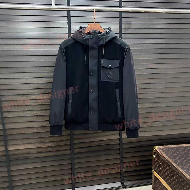 Designer Men&#039;s Down Parkas Correct Version Chest Pocket Badge Design jacket Autumn Winter New 90 White Duck Down Hooded Men&#039;s Jacket Down