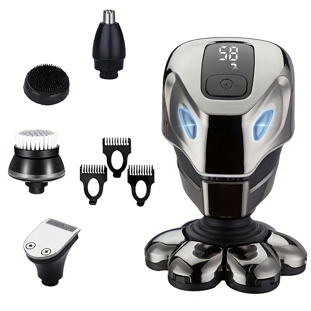 TEMU Chin Premium Bald Head Shaver For Men - Advanced 8d Tech, Usb Rechargeable, Smooth Shaving, Ideal For Grooming & Care, Perfect Gift For Men,