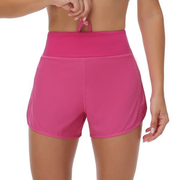 Speed Up High-Rise Lined Short 4&quot; Yoga Shorts Outfits With Exercise Fitness Wear Moisture Wicking Fabric for Exercise Enthusiasts