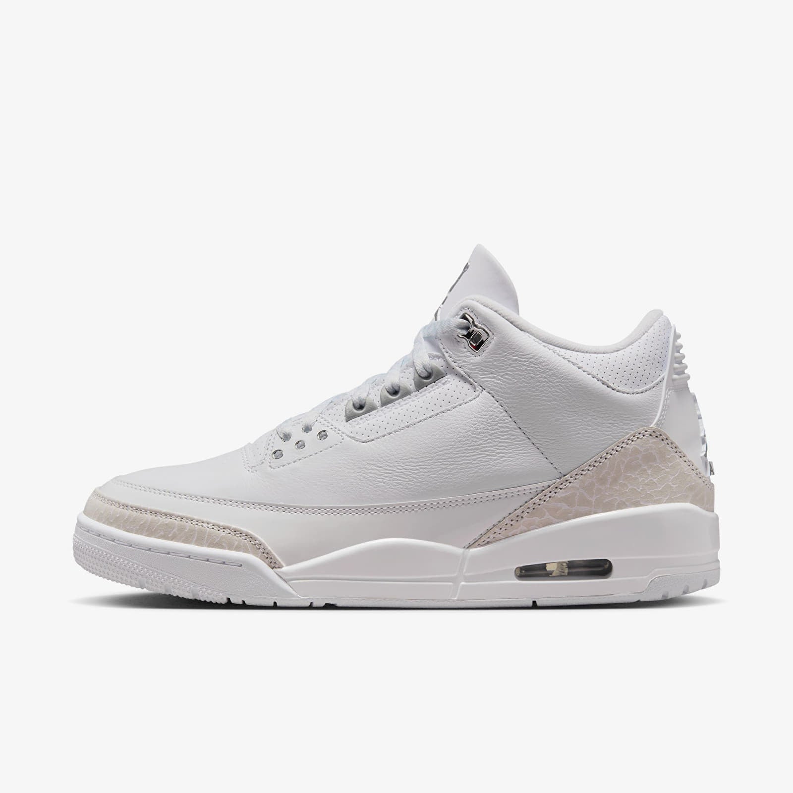 Sneakers Air Jordan 3 Retro "Pure Money" (CT8532-111) White- Metallic Silver-White EUR 41