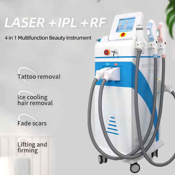 New Arrival Q-switched Nd Yag Laser Tattoo Removal Freckle Anti-pigment Photon OPT IPL Elight Painless Hair Removal RF Anti-aging Beauty Dev