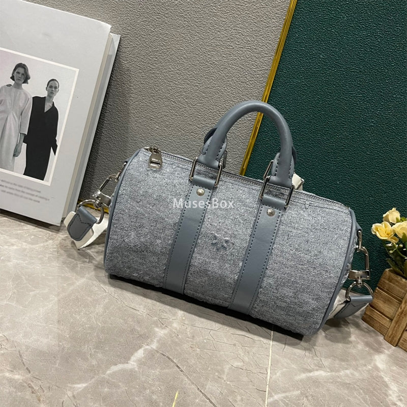 Denim embossing designer bag man Women shoulder bag crossbody tote Bag Canvas Handbag Purses Large Capacity Shopping Bag purse 25 luxury travel tote