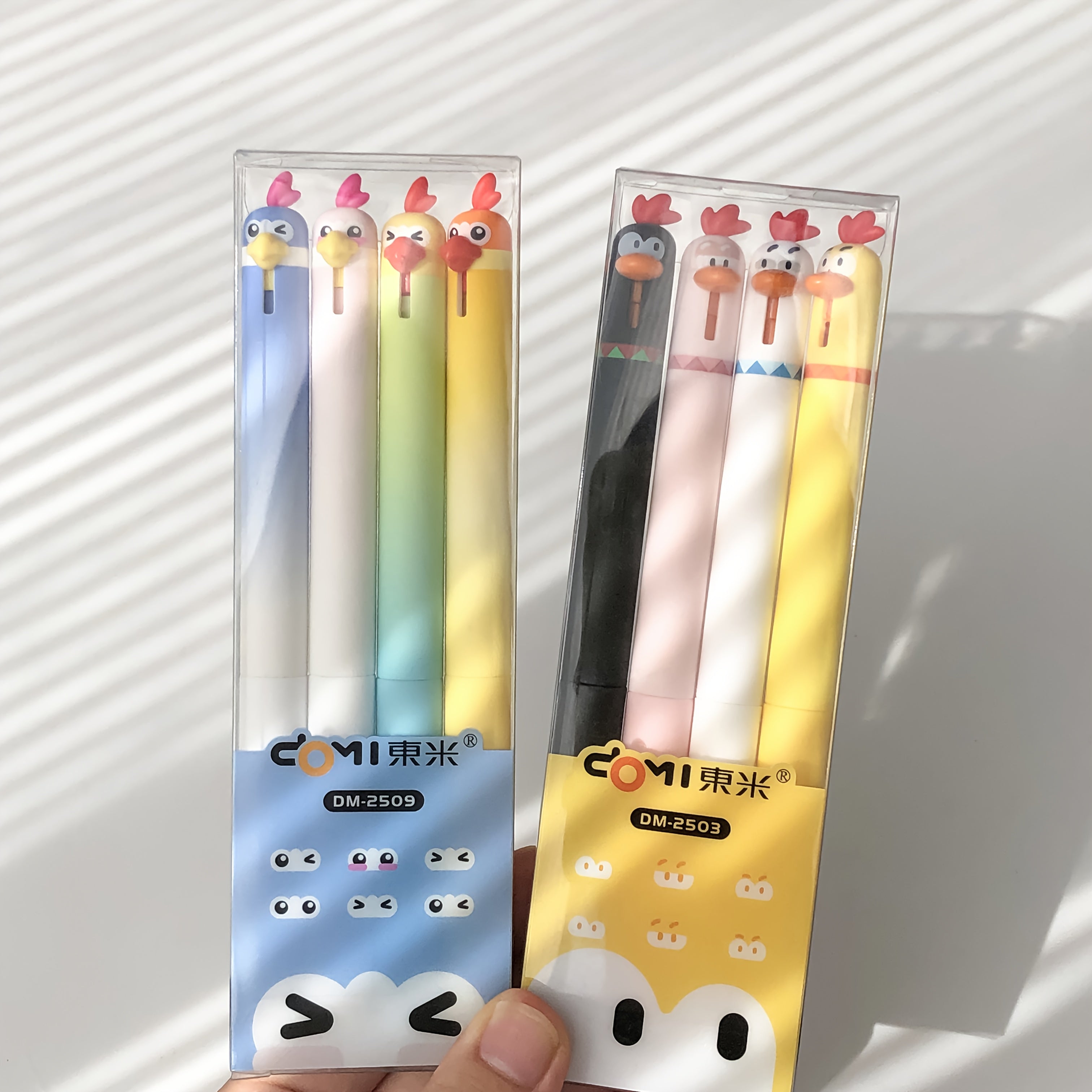 TEMU 8pcs-set Cute Parrot Little Gel Pens 0.5mm St Tip Quick Drying Office Study Creative Relax Pen, Pens For Writing, Cute Pens, Pens For Writing
