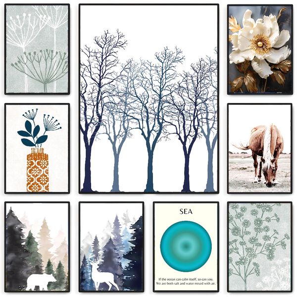 3 pieces Wooden Framed Canvas Poster Sun, salt and sea poster, minimalist art, Creative Waterproof Canvas Posters, Bedroom, Office