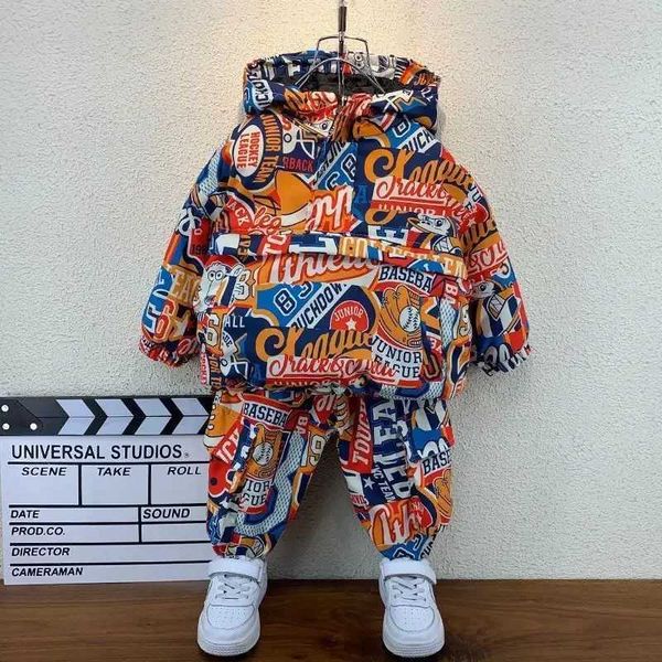 Clothing Sets Baby Girls Kids Jacket Set Luxury Designer Coats Hoodie Winter Clothes Childrens Clothing for Boys X2412315
