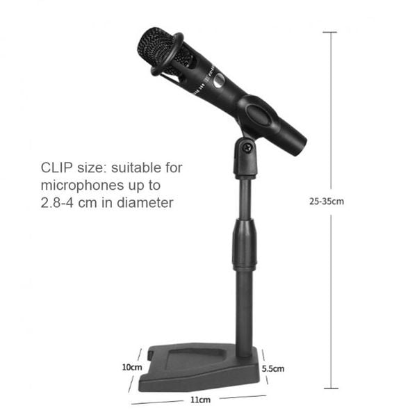 Adjustable Desktop Microphone Stand Holder Upgraded Table Mic Stand Bracket For Gaming Streaming Live