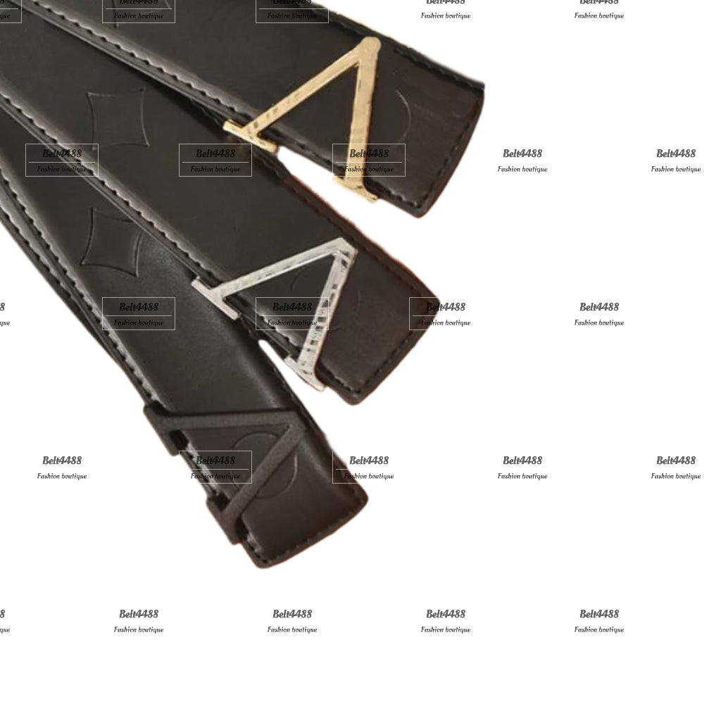 Mens Leather Belt - Elegant Casual Design Featuring Letter Buckle Made from High-Quality Materials