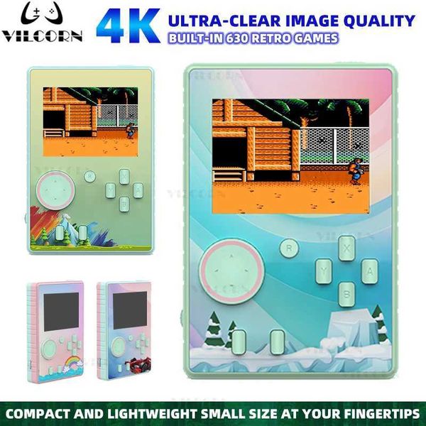 Game machine T3 Retro Game Console 3.0 Inch Mini Handheld Game Players 4k HD 630 Games Colorf Video Game hine For Kids Boys Gift Z241102