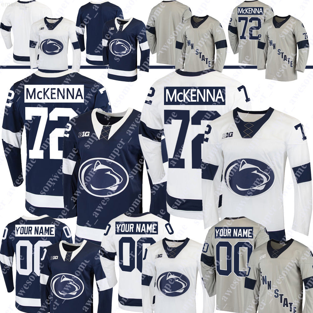 Gavin McKenna Penn State Nittany Lions Hockey Jersey Aiden Fink Arsenii Sergeev Reese Laubach Charlie Cerrato Mac Gadowsky Casey Bailey Nate Sucese