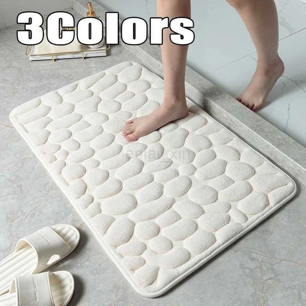 1pc 40*60cm Super Absorbent Floor Mat For Bathroom Non Slip Fast Drying Soft Carpet Shower Tub Outdoor DoormatY240729