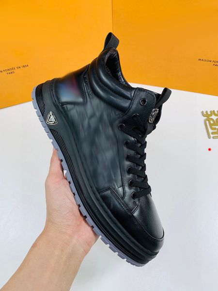 2023 mens Fashion Boots Booties Winter Sneakers Designer Man Leather Nylon Fabric Men Ankle Biker Australia Size Us 6.5-11 -M0106