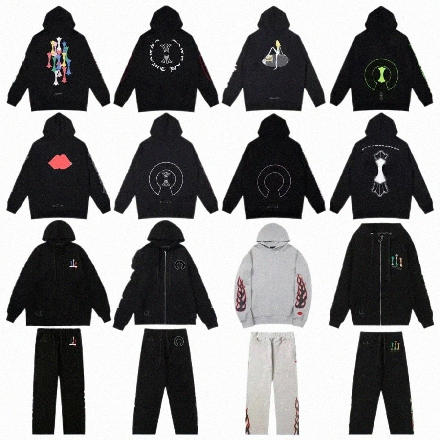 Mens Hoodies Designer Loose Hoody Long Sleeves Hoodies Sanskrit Printed Sweatshirts Casual Zip Up Jackets Women Hip Pop Sweatshirt High Street Sport