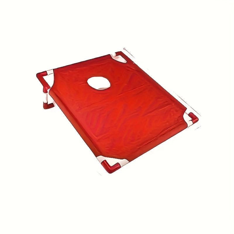 TEMU Outdoor Game Portable Cornhole Game Set - Foldable And Durable, Suitable For Outdoor Parties, Camping And Backyard Entertainment - Red Cornhole