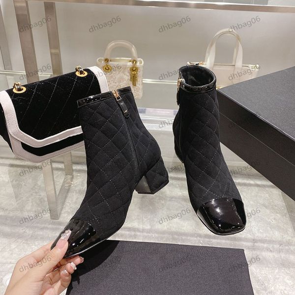 Designer Lady Casual Shoes Lady Fashion Outdoor Botas com bolsa de poeira 2025