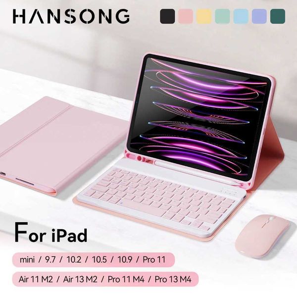 Hot Sale IPad keyboard case for iPad 2024 iPad Air 11 inch 13 inch M2 Pro 11-13 inch M4 Pro 1110.2 9-8-7th 10.5 9.7 Air 3 2 Mini 4 5 case T2
