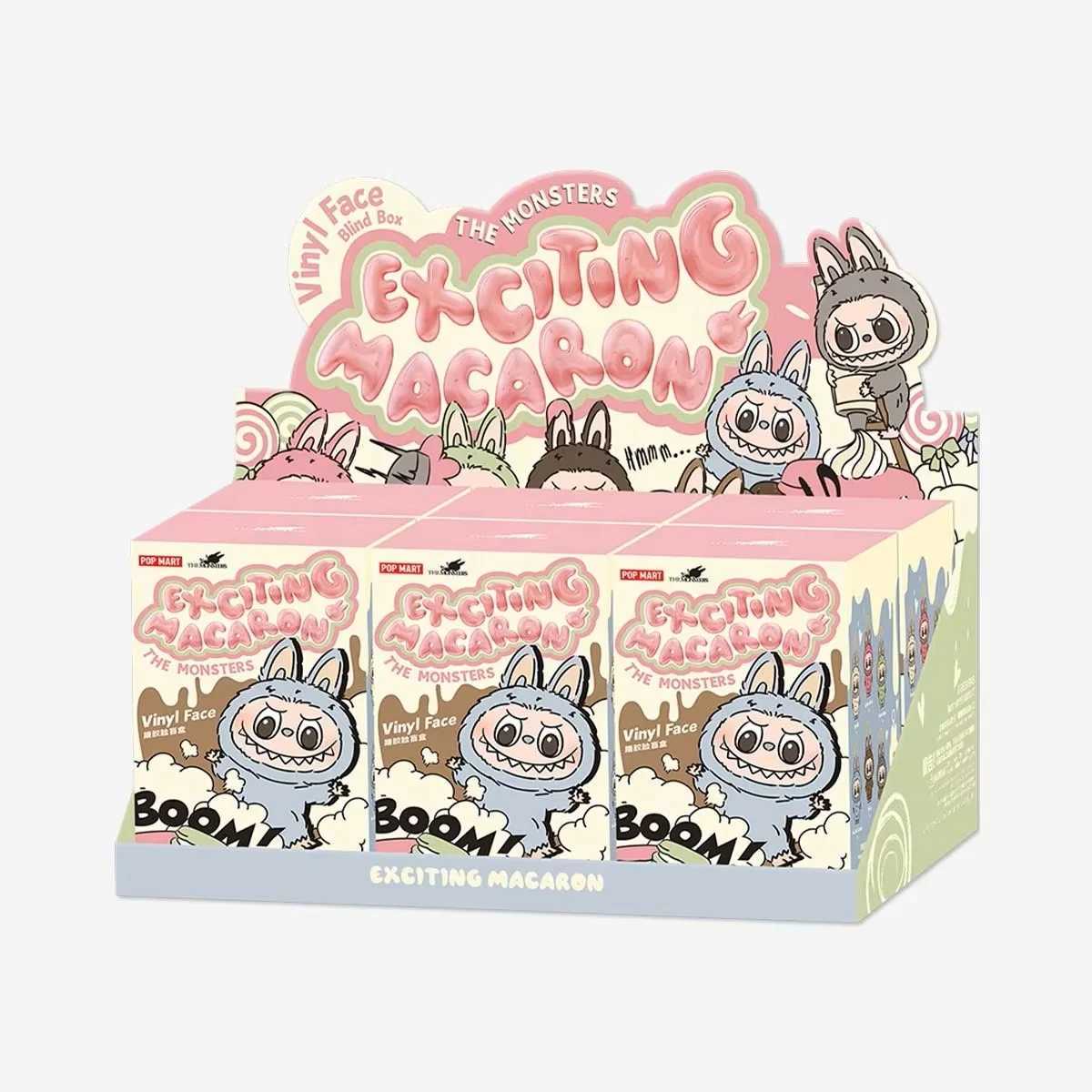 POP MART LABUBU THE MONSTERS Exciting Macaron Vinyl Face Surprise Mystery Box Blind Box Toys Kawaii Anime Action Figure Caixa Q2020