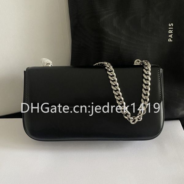 Chain hobo shoulder bag Triomphe Underarm bags flap Crossbody Designer Bag10A mirror quality Smooth cowhide Luxury Handbags woman Casual Par