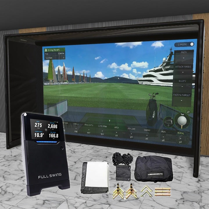 Full Swing Kit SIG DIY Golf Simulator Studio Package - 12'10" x 9'10" x 5' (FSK)