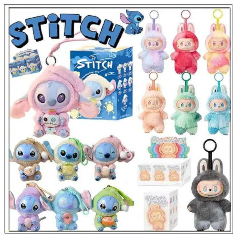 STITCHLABUBU Blind box toy MOKOKO FALL IN WILD Gift PIN FOR LOVE HAVE A SEAT EXCITING Macaron Color Party BIG INTO ENERGY HAPPY FACTOR SURPRISE SHAK