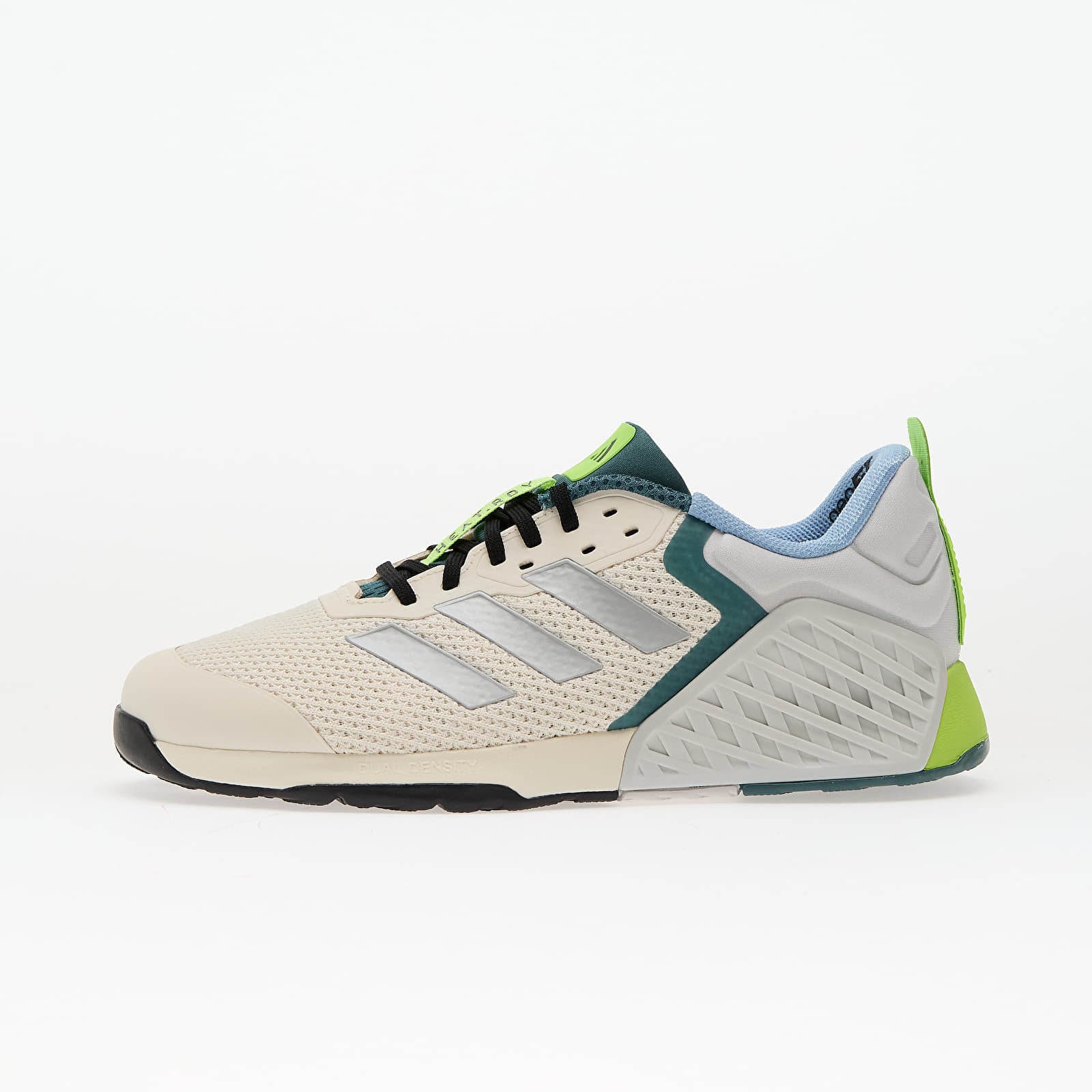 Lenkkarit adidas Dropset 3 strength training Chalk White- Silver Met.- Preloved Teal EUR 46 2-3