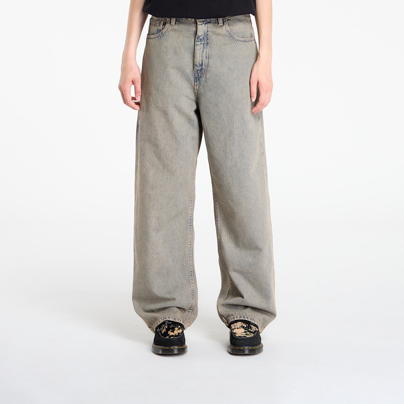 Farkut Carhartt WIP W' Brandon Pant Blue- Leather Garment Dyed S
