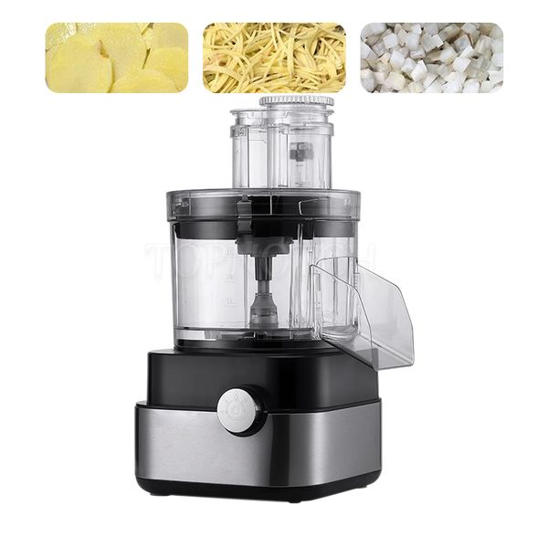 Electric Vegetable Processing Cutter Slicer Cabbage Chilli Potato Onion Slice Strip Dice Cutting Machine