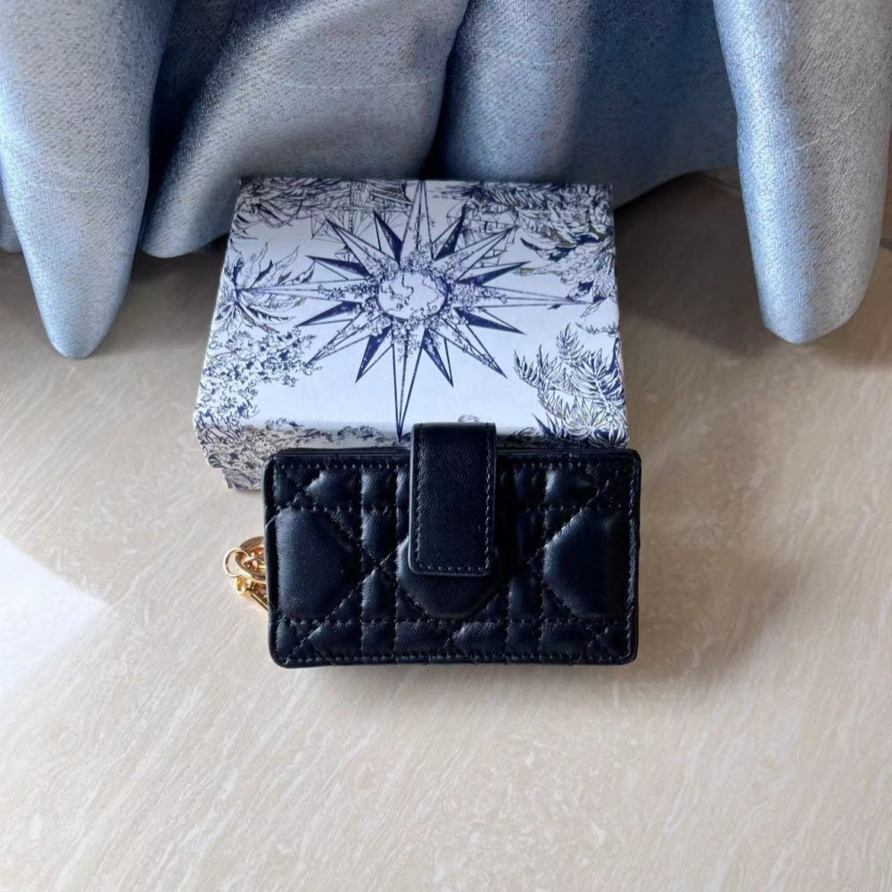 Designer Luxury Sheepskin Women&#039;s Card Holder Credit Card Wallet with 6 Card Slots Ideal for Daily Commute Dating Business Soft Leather 0074