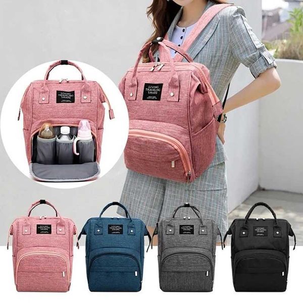 Diaper Bags Nappy backpack bag mummy large capacity bag mother baby multifunctional waterproof outdoor travel diaper bag baby care H240905
