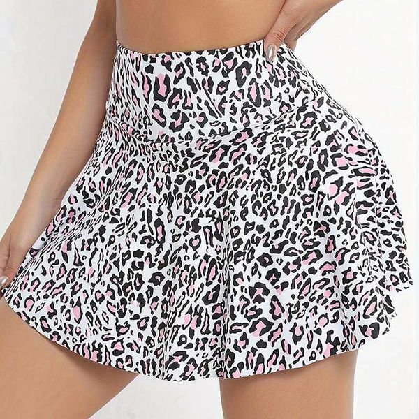 Print Stripe 2 in 1 Flowy Shorts High Waisted Athtic Shorts for Women Workout Biker Running Yoga Gym TennisXJ250121