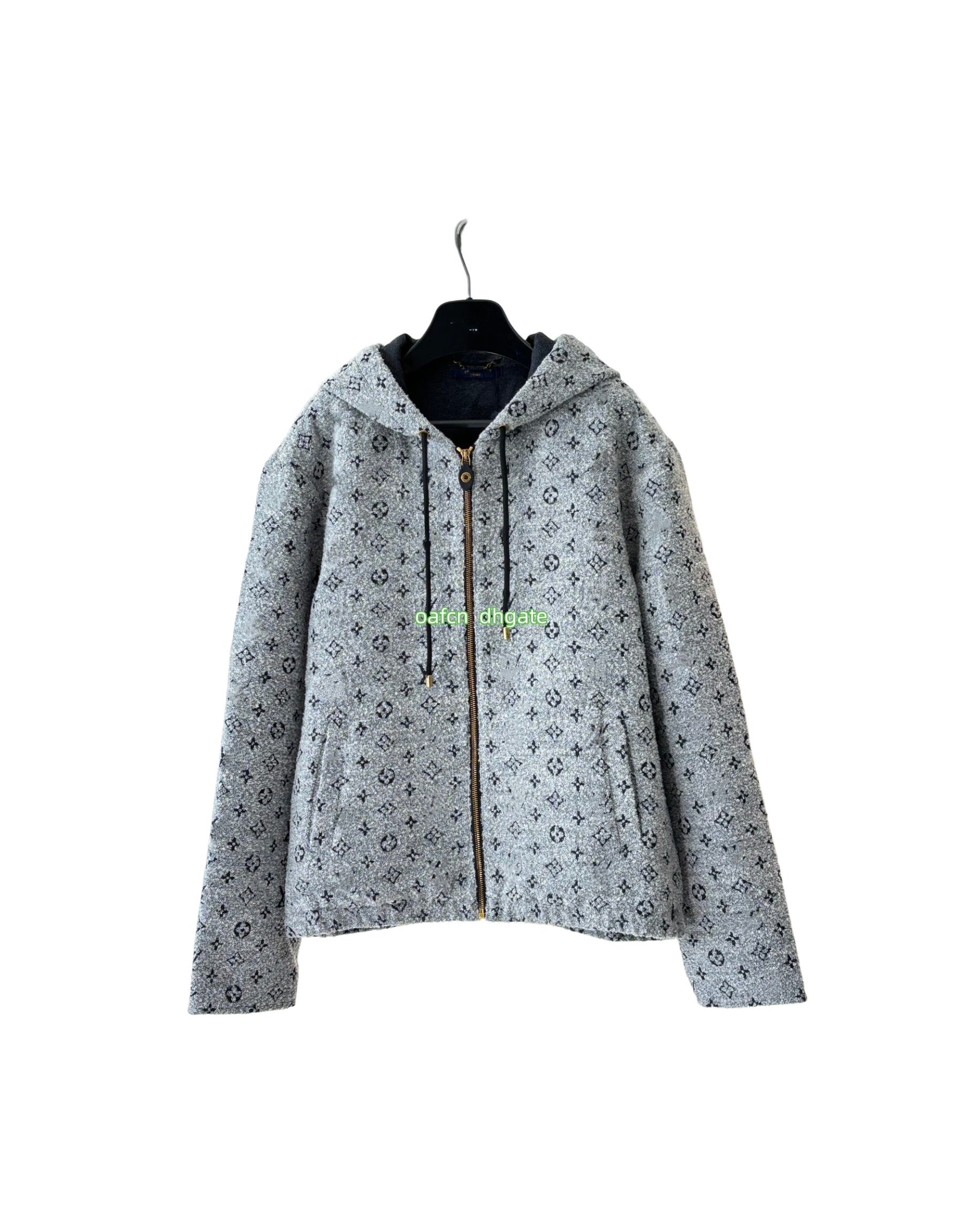 Cotton Jacquard Spring Men Denim Jacket Designer Jacket Letter embroidery retro washed Jackets Outerwear Coats Full printed jacquard hooded zipper j