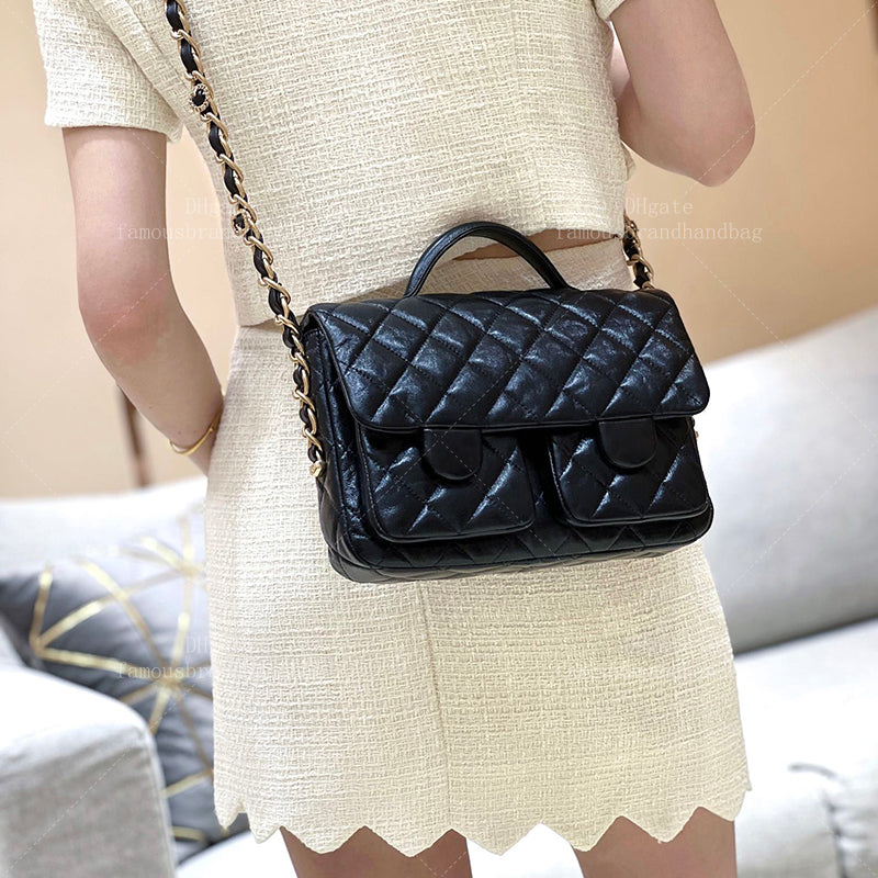 20A Mirror Quality Vintage Messenger Bag Designer Shoulder Bag Lambskin Crossbody Bag With Box 24C54