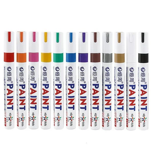 1Pc Waterproof Car Paint Pen Auto Tyre Tire Tread CD Metal Permanent Wheel Oily Painting Mark Rubber Marker 250102