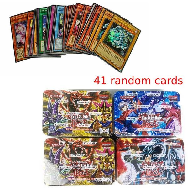 Card Games 41 Pcs-Set Yugioh Cards MUTOU YOGI KAIBA SETO Full Edition Collection Card No Repetition With Flash English Card Decks Toy