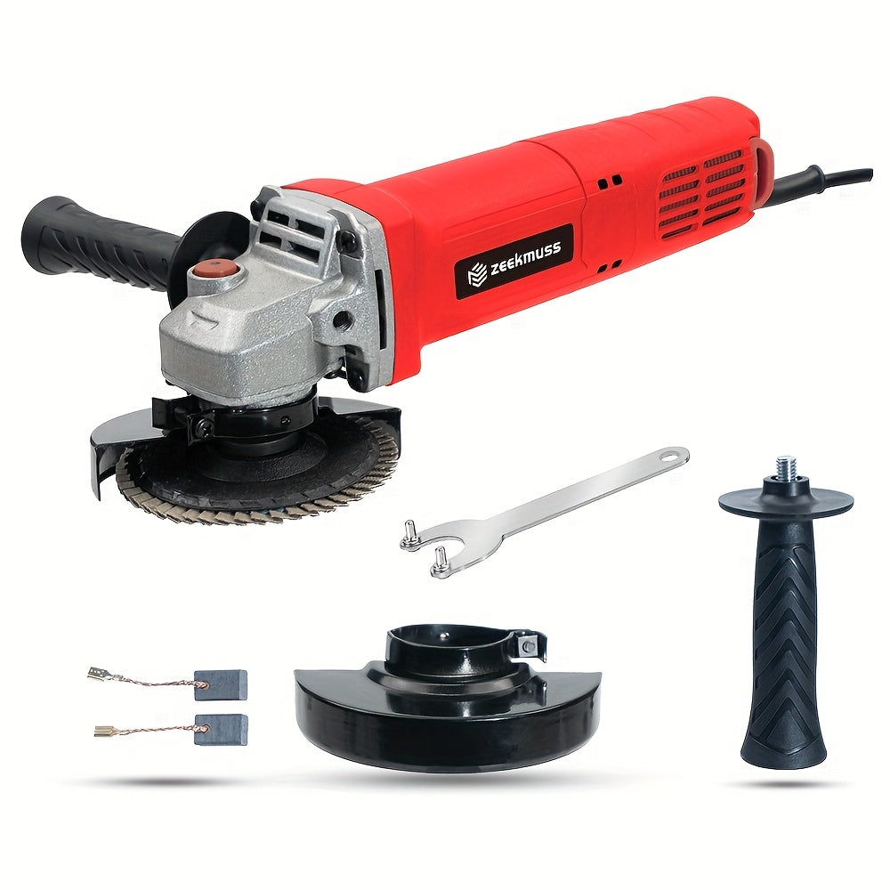 TEMU 110v Angle Grinder, 4-1-2" Grinding Wheel Diameter, Sander Power Tool, 850 W 11000 Rpm, With 35 Accessories.