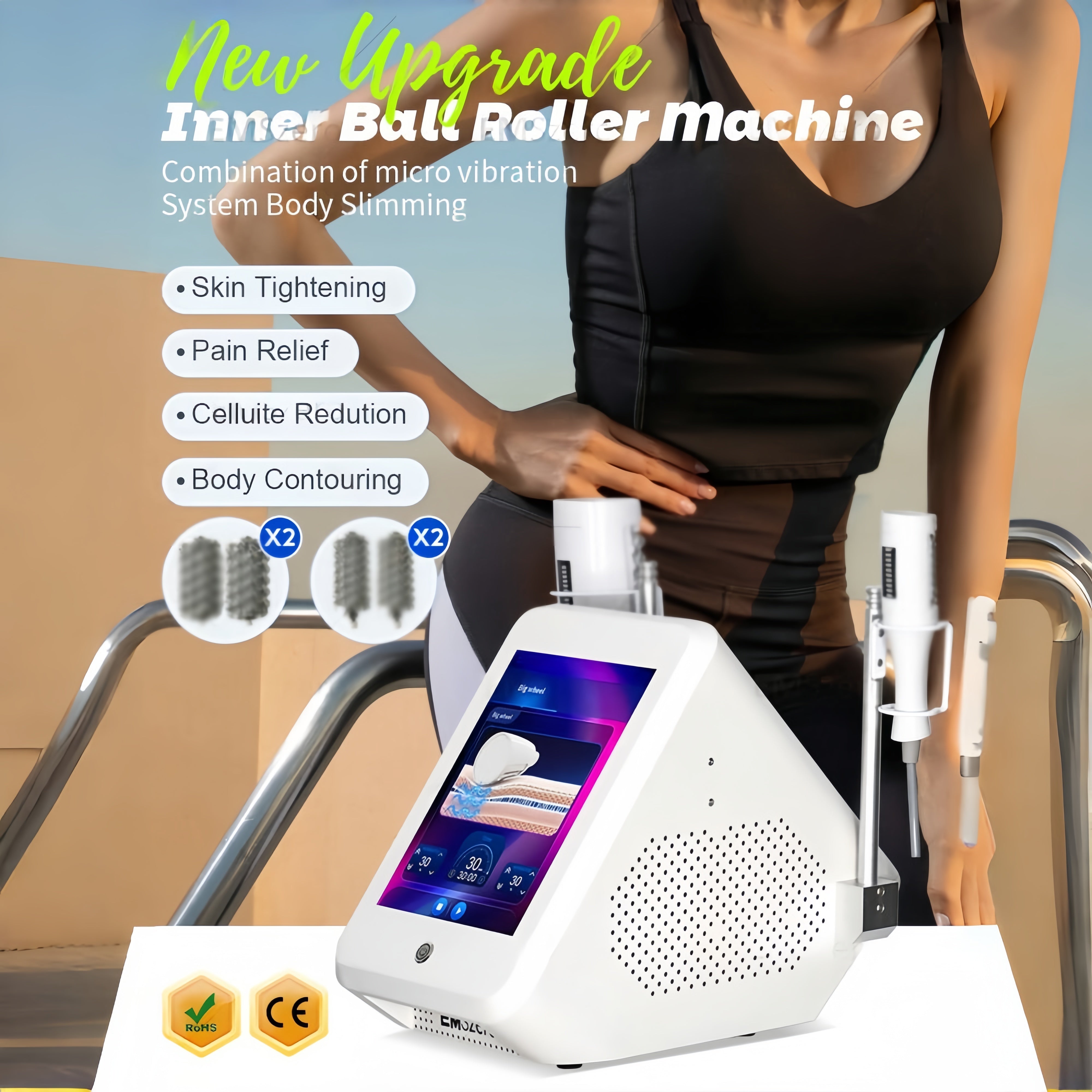 EMSZERO Body Sculpt Machine Roller Massage Fat Burner Body Care Massage Devices Muscle Stimulation Electromagnetic Device SPA