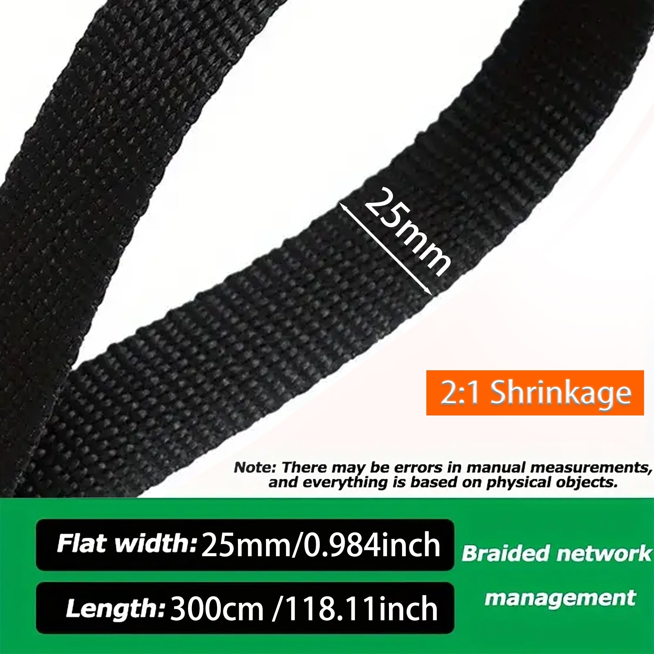 TEMU 3 Meters Heat Shrink Tubing, 13-50mm Shrinkable Wire Wrap Cable Sleeve, Flexible Insulated Wire Protector Loom For Automotive Electronics