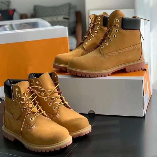 boots designer Martin shoes Ankle Boots Cowboy Yellow Boots Blue Black Hiking Water Booties Men Women Winter Shoes Platform Heels Ankle Boot