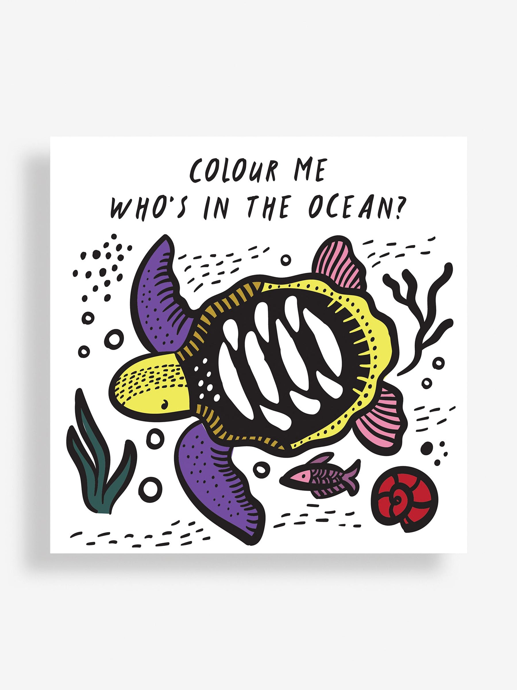 Wee Gallery Colour Me: Who's in the Ocean? Bath Book ONE