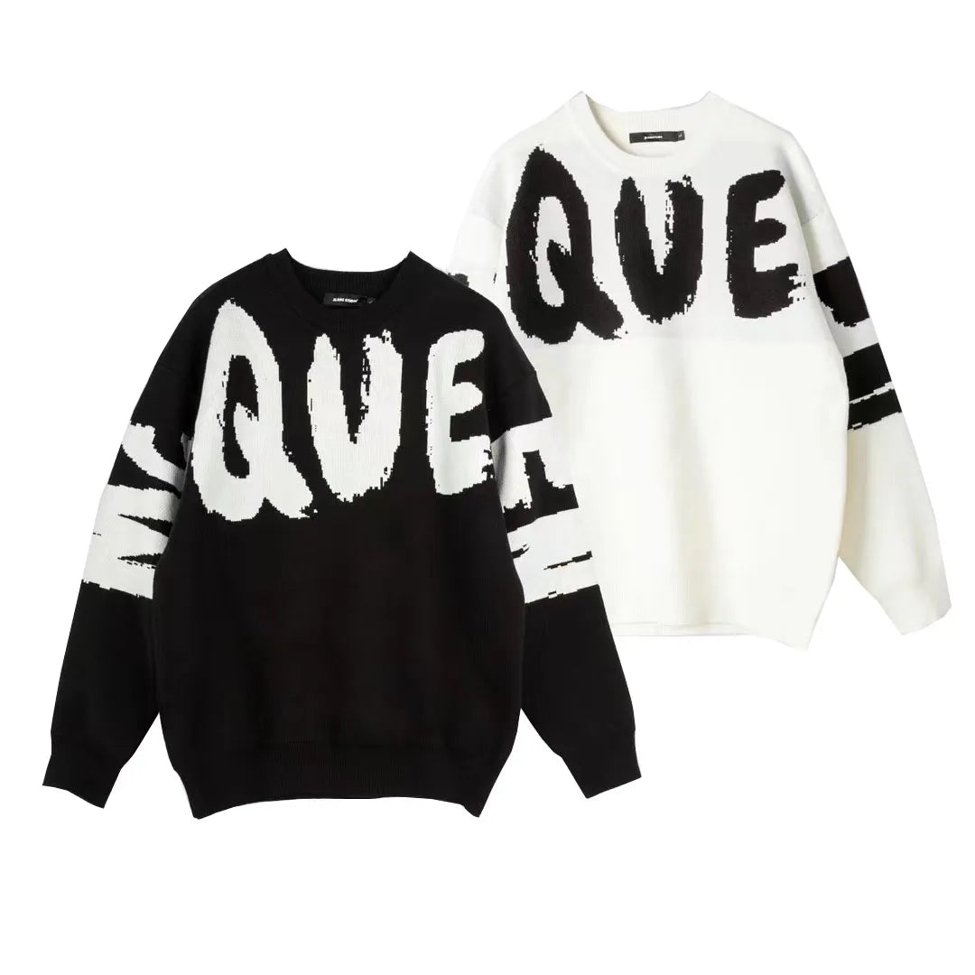 Men&#039;s Sweaters Mens Plus Size Sweaters Women Sweater Pullover Hoodies 24ss New Fashion Spring Acquard Knitting Crew Neck Cotton S25191