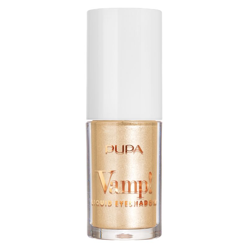 Pupa Strahlen Sie, heller Vamp! Flüssiger Lidschatten – Sunrise Gold