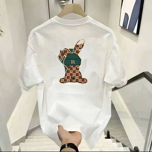 Summer new T-shirt Simple men women round neck casual short sleeve trend Black white tiger pattern half sleeve wholesale clothing letters pu