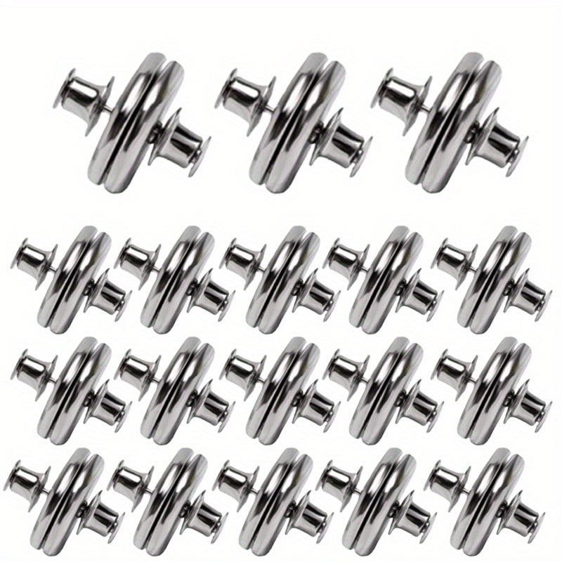 TEMU Heavy Duty Magnetic Curtain Clips - 18 Pairs (36 Magnets), No Drill Needed, Metal Construction For Window, Door, Bathroom, Kitchen -